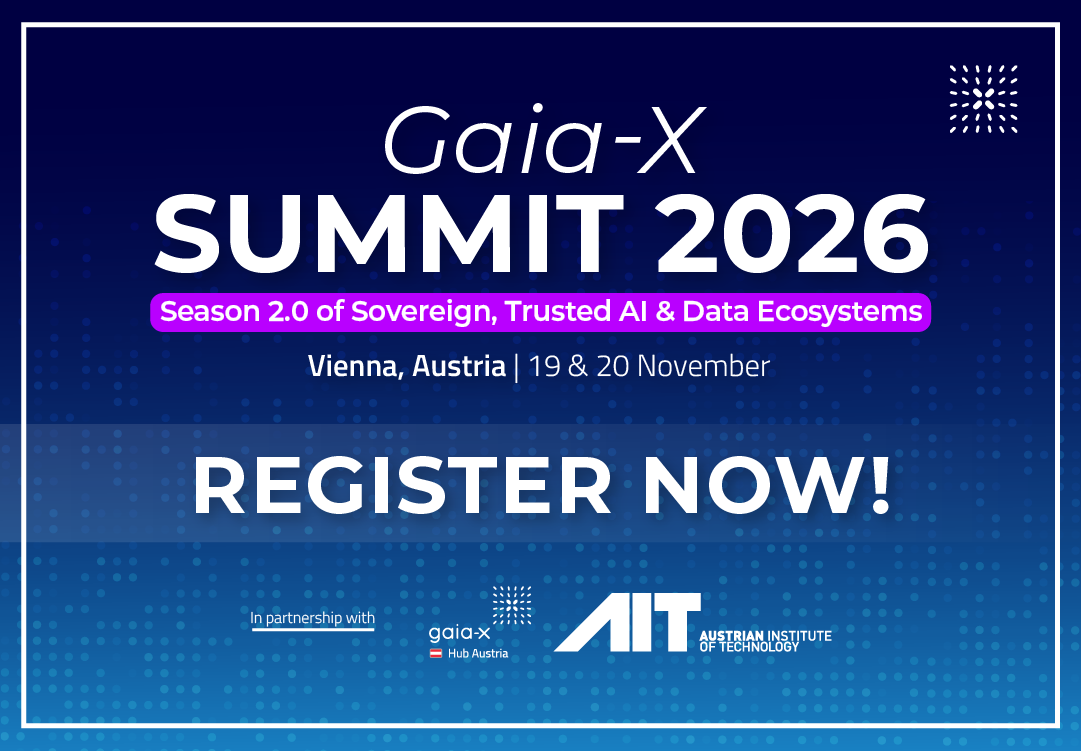 Save the Date — Gaia-X Summit 2026 : Réussir le passage à l'échelle des espaces de données et de l'IA de confiance